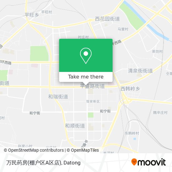 万民药房(棚户区A区店) map