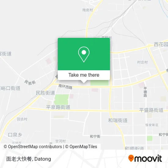 面老大快餐 map
