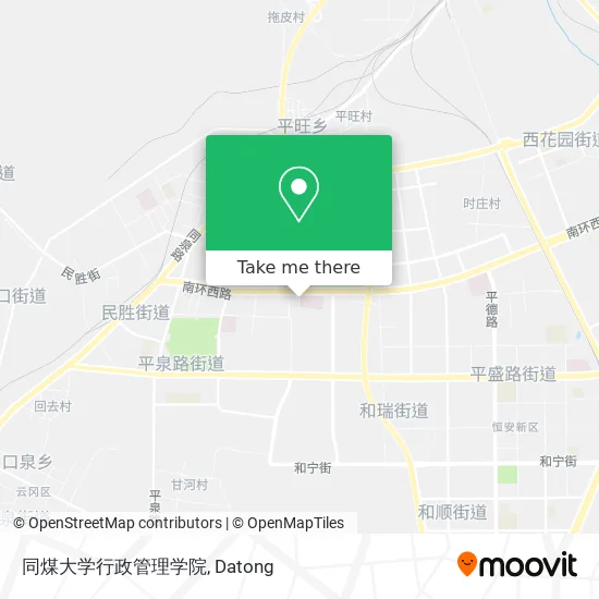 同煤大学行政管理学院 map