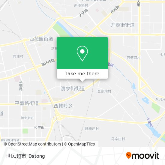 世民超市 map