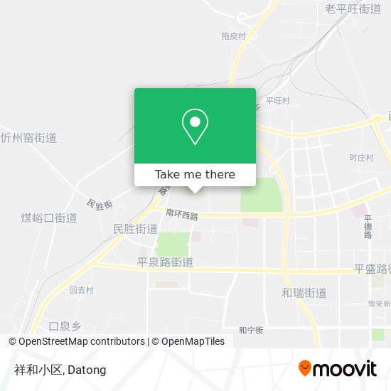 祥和小区 map