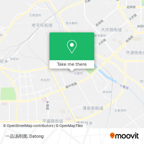 一品汤削面 map