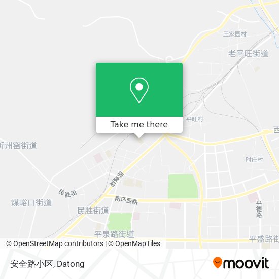 安全路小区 map