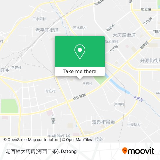 老百姓大药房(河西二条) map