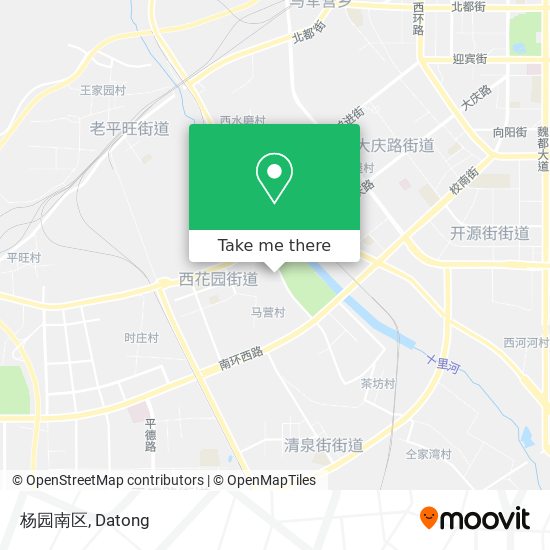 杨园南区 map