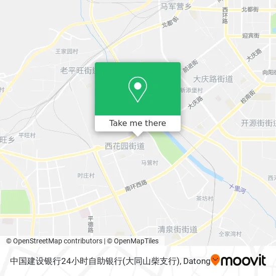 中国建设银行24小时自助银行(大同山柴支行) map