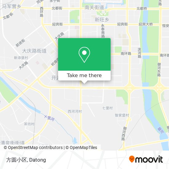 方圆小区 map