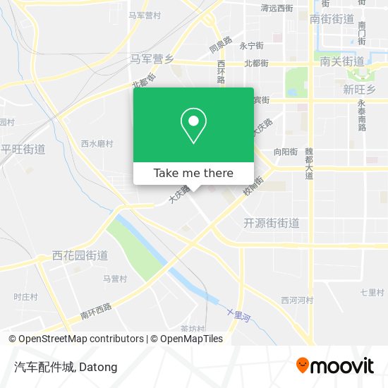 汽车配件城 map