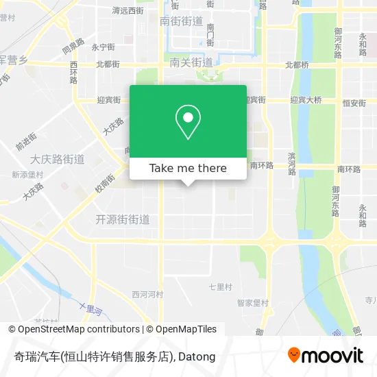 奇瑞汽车(恒山特许销售服务店) map