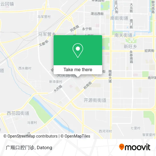 广顺口腔门诊 map