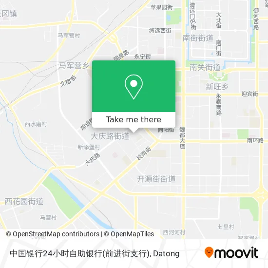中国银行24小时自助银行(前进街支行) map