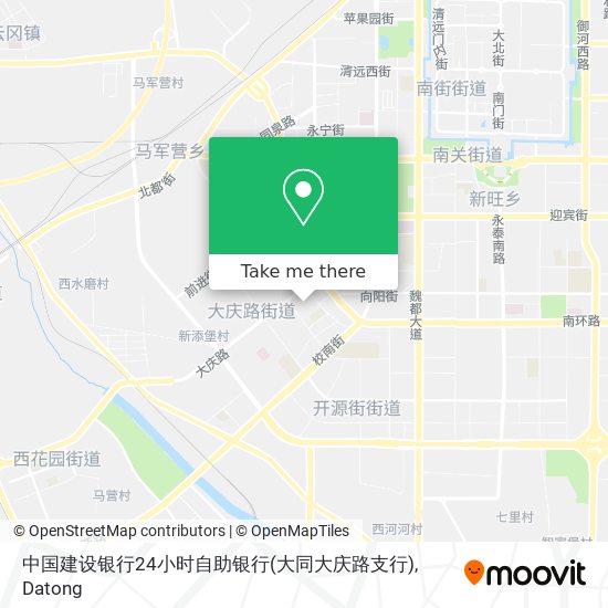 中国建设银行24小时自助银行(大同大庆路支行) map