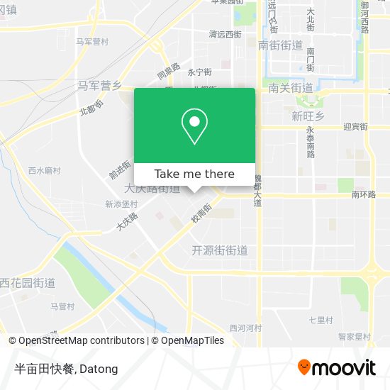 半亩田快餐 map