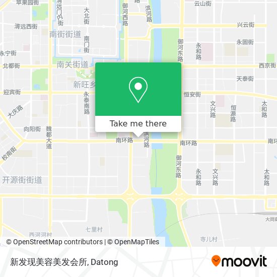 新发现美容美发会所 map