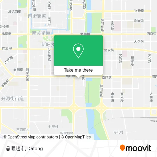 晶顺超市 map