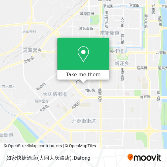 如家快捷酒店(大同大庆路店) map