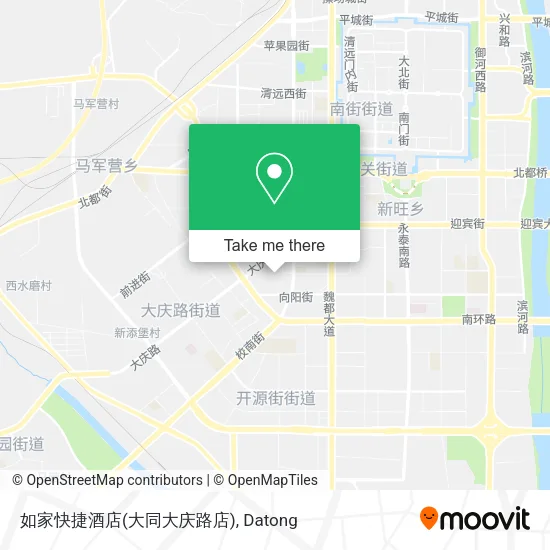 如家快捷酒店(大同大庆路店) map