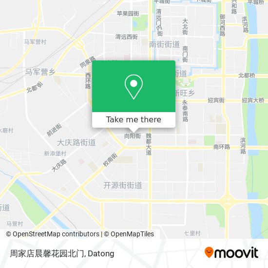 周家店晨馨花园北门 map