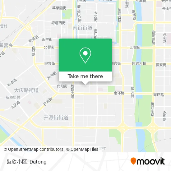 齿欣小区 map