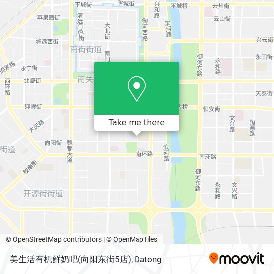 美生活有机鲜奶吧(向阳东街5店) map