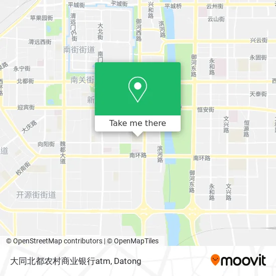 大同北都农村商业银行atm map