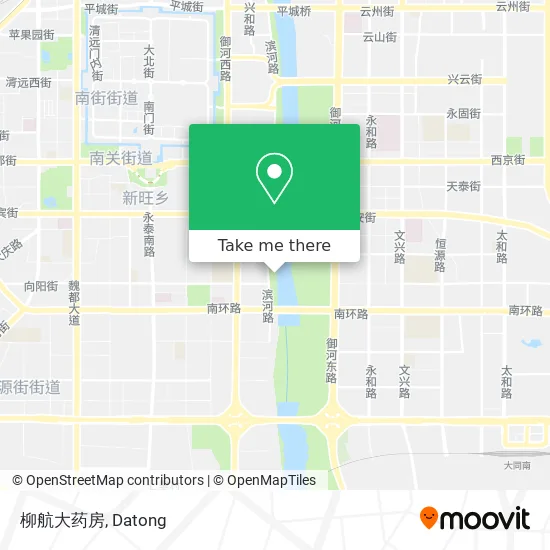 柳航大药房 map