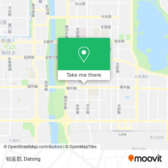 铂蓝郡 map