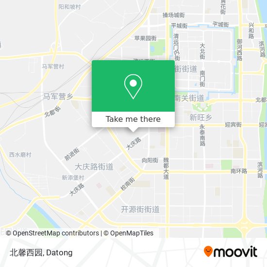 北馨西园 map