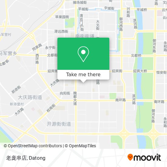 老庞串店 map