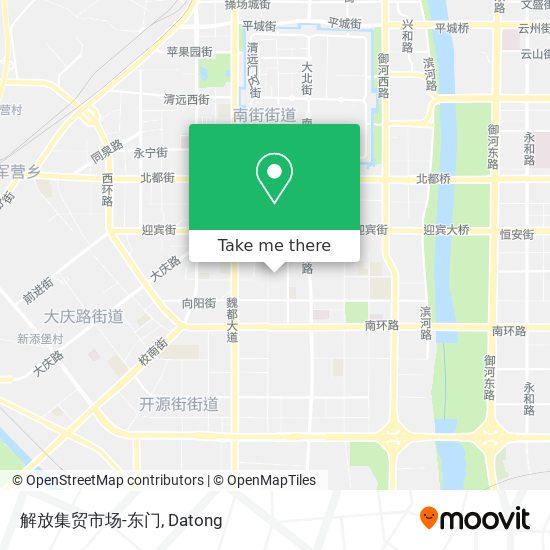 解放集贸市场-东门 map