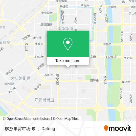 解放集贸市场-东门 map