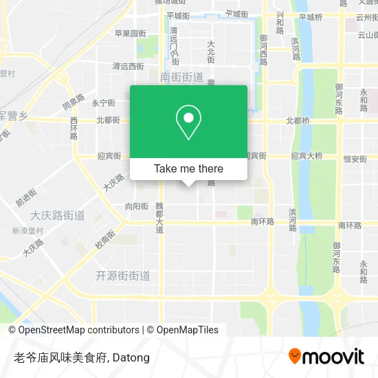 老爷庙风味美食府 map