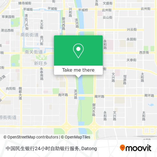 中国民生银行24小时自助银行服务 map