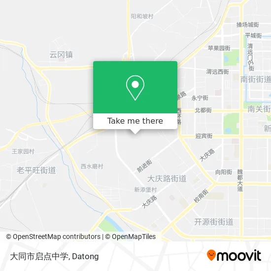大同市启点中学 map