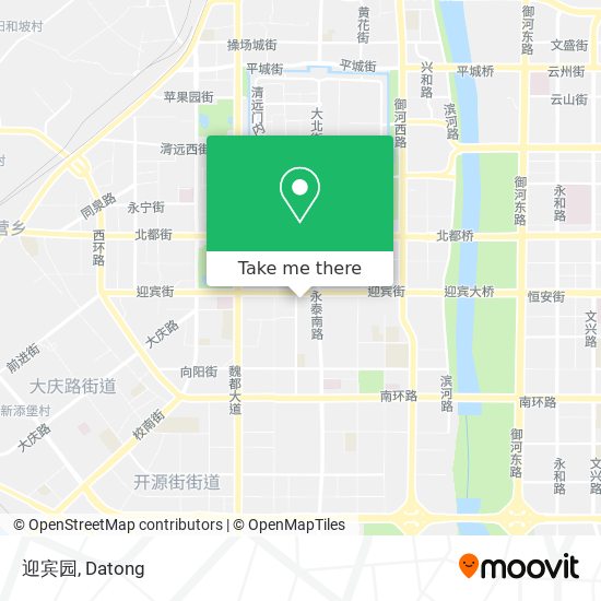 迎宾园 map