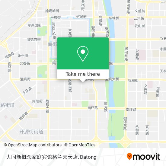 大同新概念家庭宾馆格兰云天店 map