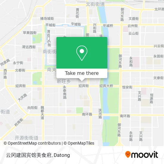 云冈建国宾馆美食府 map