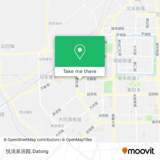 悦清泉浴园 map