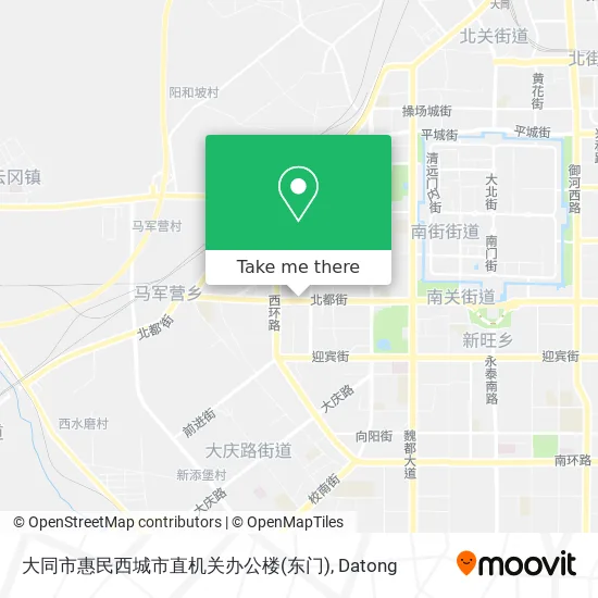 大同市惠民西城市直机关办公楼(东门) map