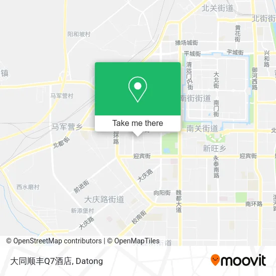 大同顺丰Q7酒店 map
