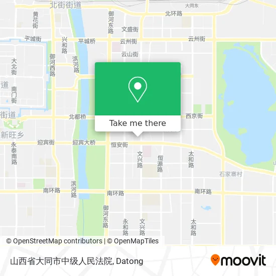 山西省大同市中级人民法院 map
