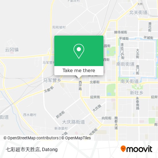 七彩超市天胜店 map