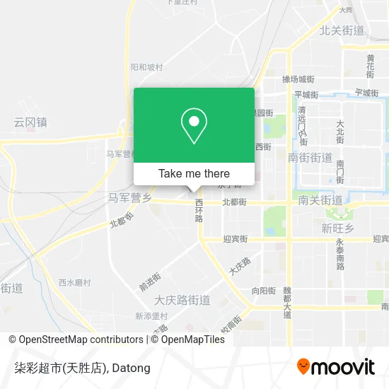 柒彩超市(天胜店) map