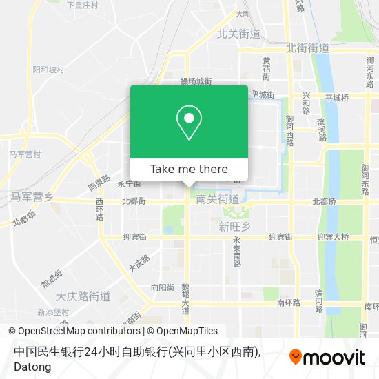 中国民生银行24小时自助银行(兴同里小区西南) map