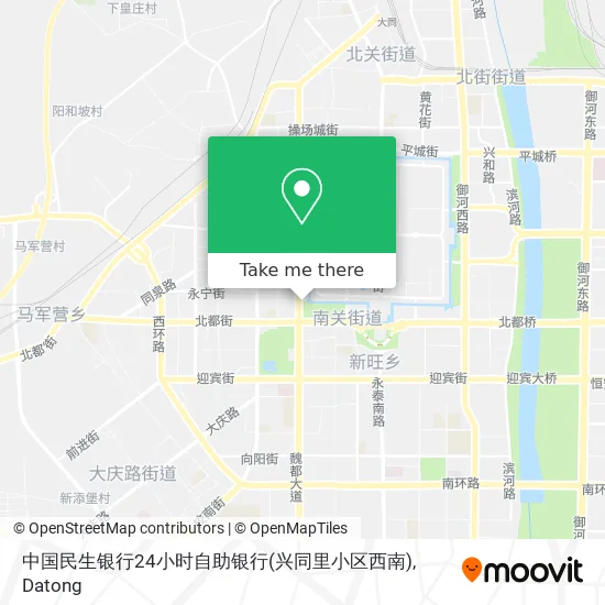 中国民生银行24小时自助银行(兴同里小区西南) map