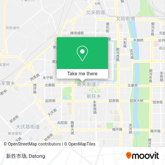 新胜市场 map