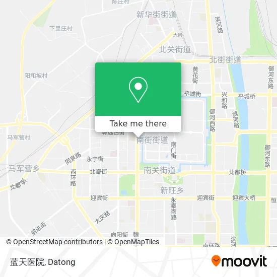 蓝天医院 map