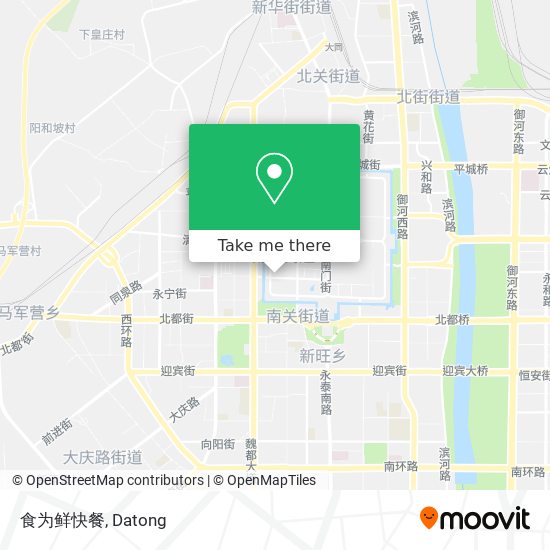 食为鲜快餐 map
