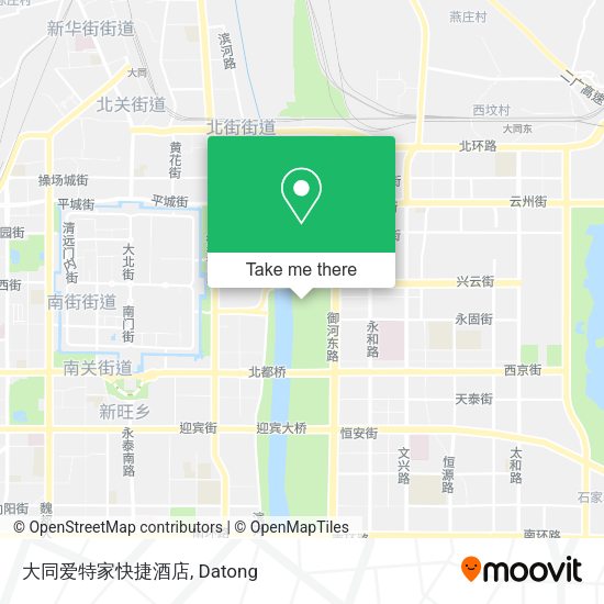 大同爱特家快捷酒店 map