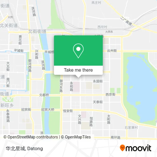 华北星城 map